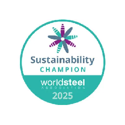 Recognized for seven consecutive years by the World Steel Association for global leadership in environmental and social stewardship.
